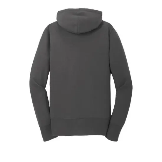 Port & Company&reg; Ladies Core Fleece Full-Zip Hooded Sweatshirt Charcoal {4}