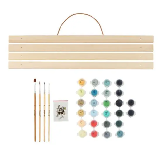 16" x 20" Scarecrow Paint-by-Number Kit with Wood Display Hanger by Artist's Loft&reg; {5}