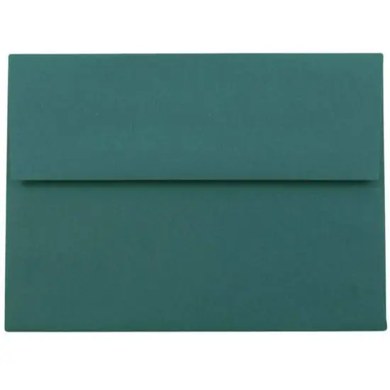 JAM Paper A2 Blank Greeting Cards & Envelopes, 25ct. Teal {4}