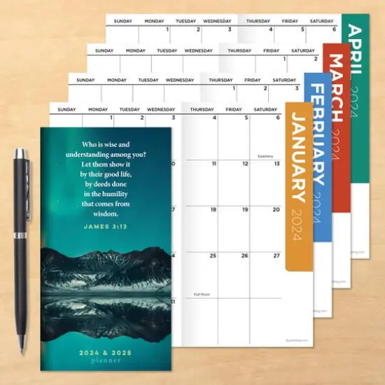 2024-2025 Bible Verse Monthly Pocket Planner {5}