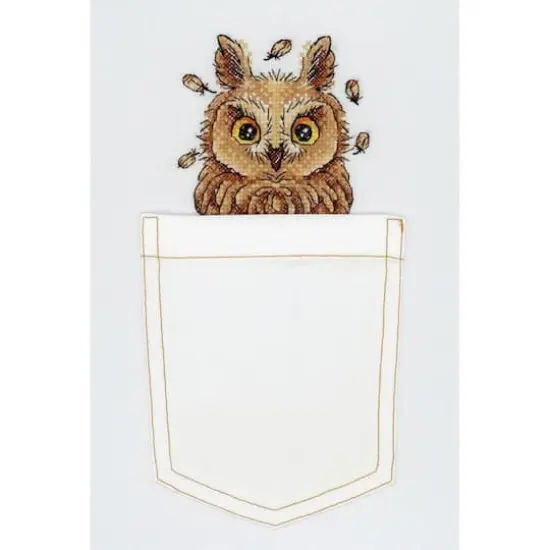 MP Studia Curious Owl Cross Stitch on Clothes Kit {3}