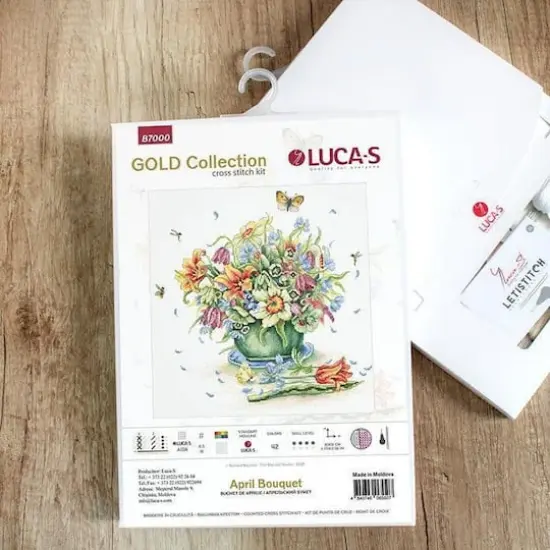 Luca-s April Bouquet Counted Cross Stitch Kit {12}