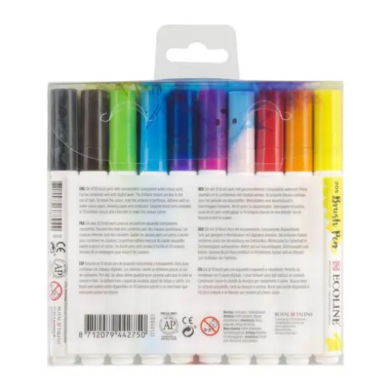Ecoline&trade; Bright Colors Brush Marker Set {4}