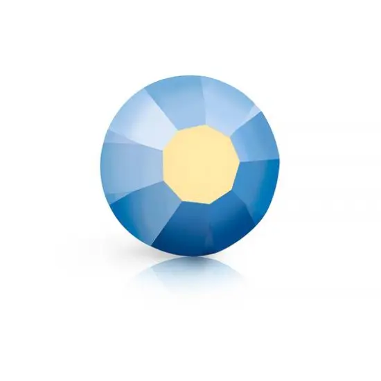 Preciosa MAXIMA SS20 Aurora Borealis Flatback Czech Crystals, 144ct. Un foiled Deep Sea AB {4}