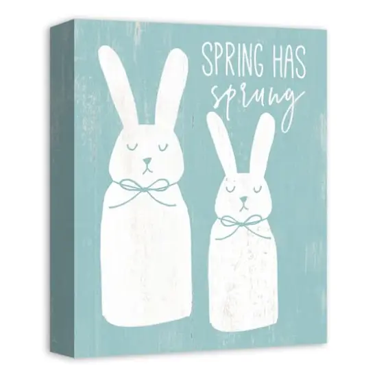 Teal Spring Has Sprung Canvas Wall Art {3}