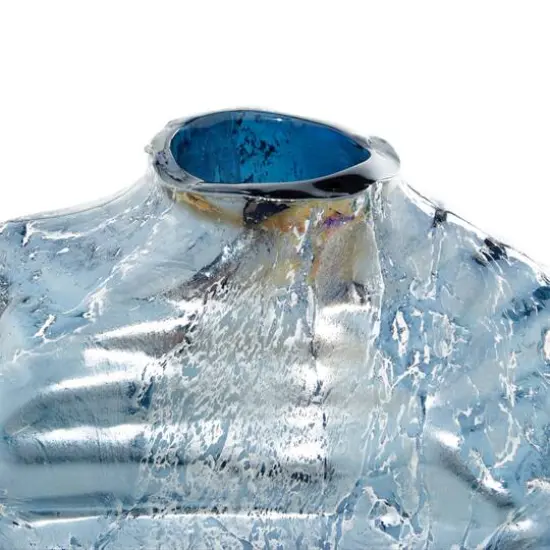 Blue Contemporary Glass Vase Set {6}