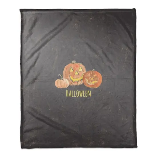 Jack-o'-lanterns Fleece Throw {1}