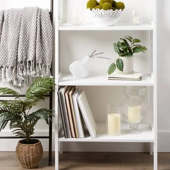 6" White Abstract Vase {9}