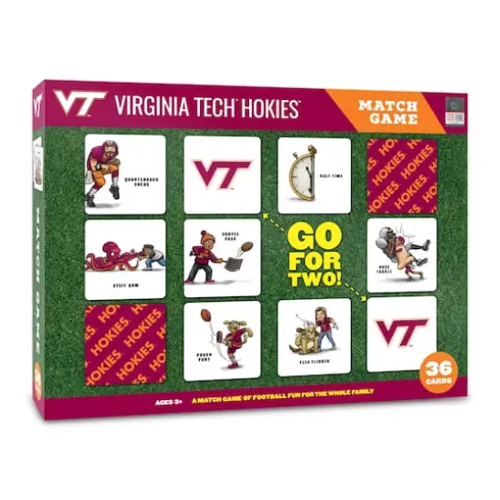 College Team Licensed Memory Match Game Virginia Tech Hokies {1}