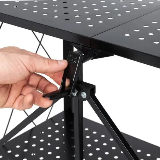 Honey Can Do Black Collapsible 4-Tier Metal Shelf {3}