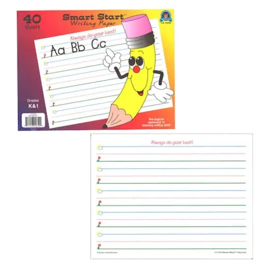 Teacher Created Resources Smart Start&trade; K-1 Writing Paper, 3 Packs of 40 {3}