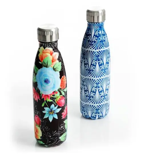 Gibson Home 16oz. Floral Garden Thermal Bottle Set {1}