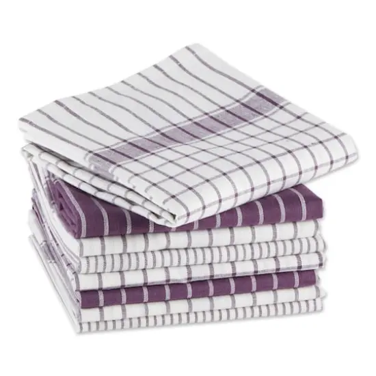 DII&reg; Basic Dishtowels Set, 8ct. Eggplant {7}