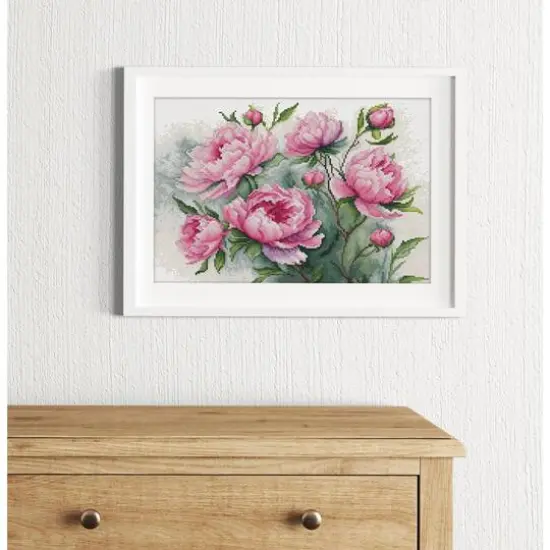 Luca-S The Charm of Peonies Counted Cross Stitch Kit {8}