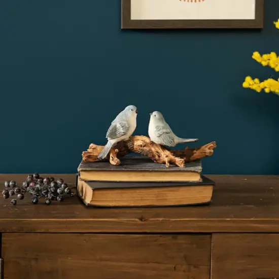 9.5" Birds on Branch Tabletop Figurine {4}