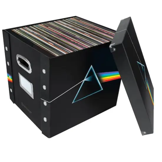 12" Snap-N-Store Pink Floyd DSotM Vinyl Record Storage Box {4}