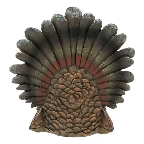 10.5" Fall Harvest Turkey Tabletop Decoration {4}