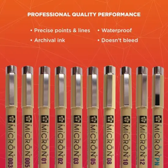 Pigma&reg; Micron&trade; Fine Line 10 Pen Set {6}