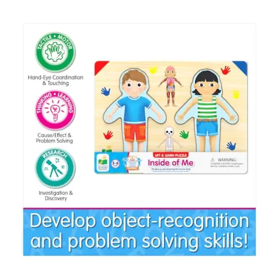 Lift & Learn Puzzle - Inside of Me: 28 Pcs {8}