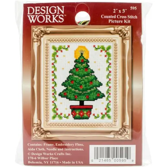 Design Works Christmas Tree Counted Cross Stitch Kit {3}