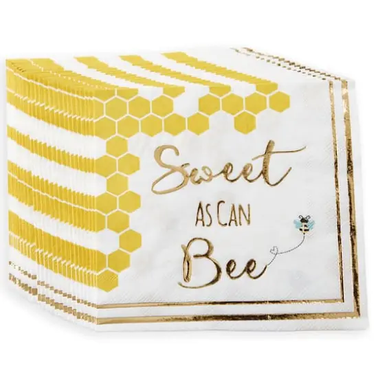 Kate Aspen&reg; Sweet As Can Bee Paper Beverage Napkins, 60ct. {1}