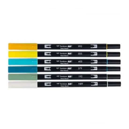 Tombow Lemon Squeezy Dual Brush Pen Set {3}