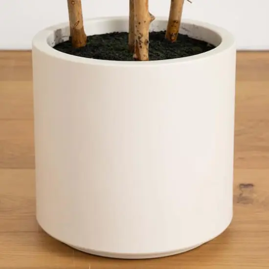 6ft. Fiddle Leaf Tree in Decorative White Planter {10}
