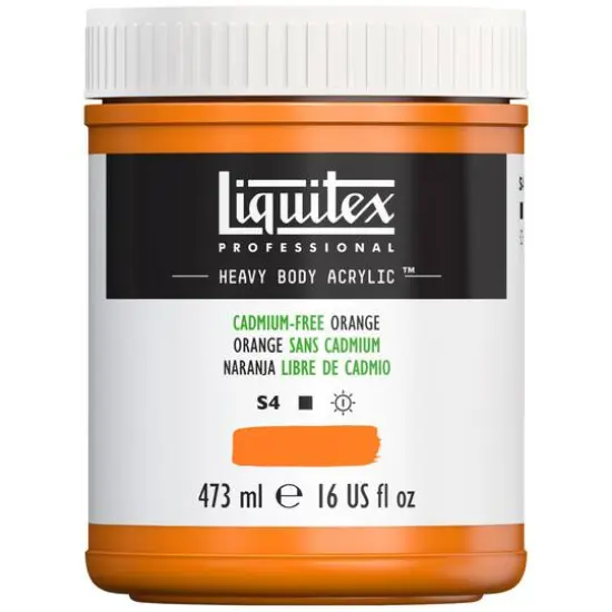 Liquitex&reg; Professional Heavy Body Acrylic&trade; Paint, 16oz. Cadmium Free Orange {4}