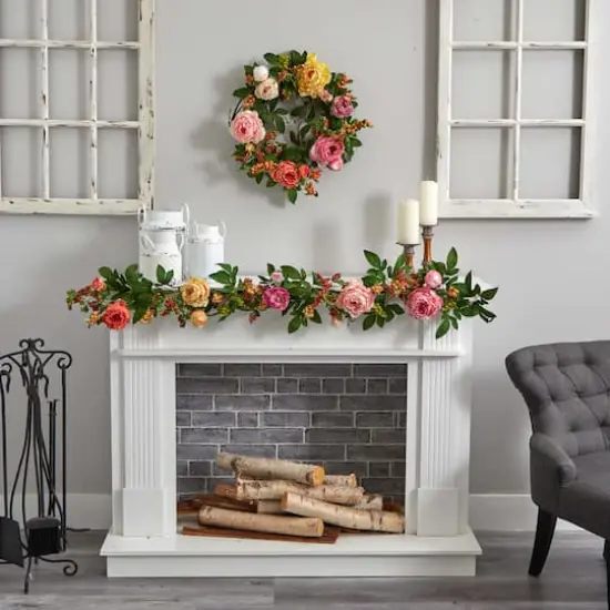 5ft. Mixed Peony & Berry Garland {6}