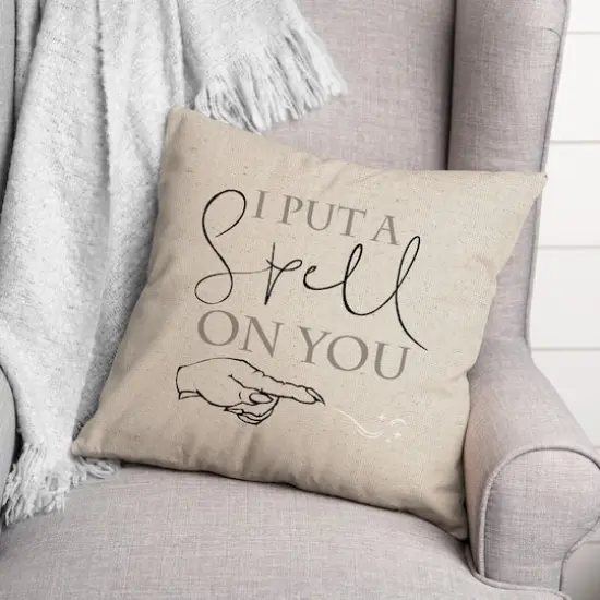 I Put A Spell On You Hand Throw Pillow {4}
