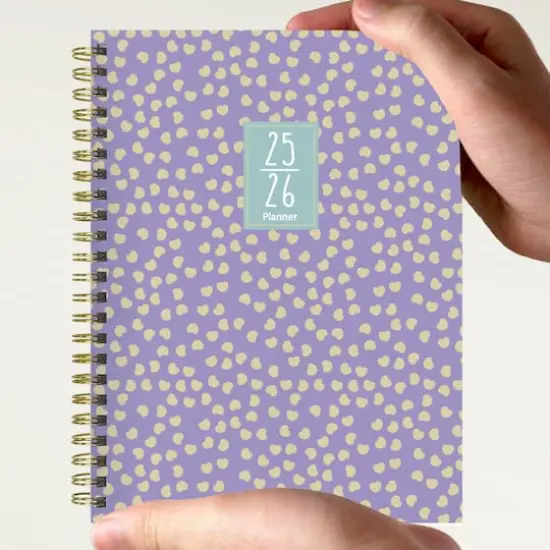 TF Publishing 2025-2026 Purple Polka Medium Weekly/Monthly Planner {9}