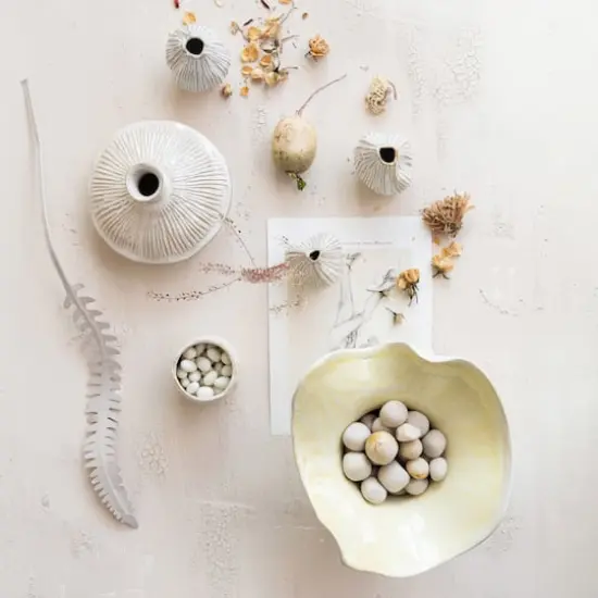 Hello Honey&reg; 6.75" Yellow Sunbeam Stoneware Planter Bowl {6}