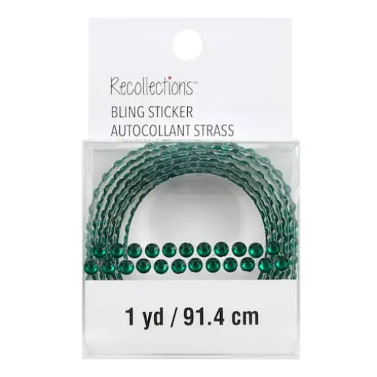 Dark Green Rhinestone Bling on a Roll&trade; by Recollections&trade; {1}