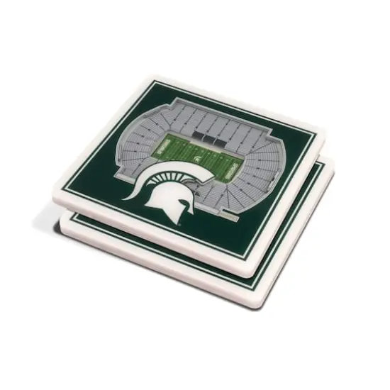 NCAA 3D StadiumView Coasters Michigan State Spartans {1}