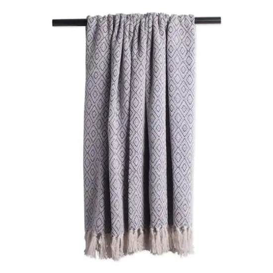 DII&reg; French Blue Fields Of Diamond Throw {5}