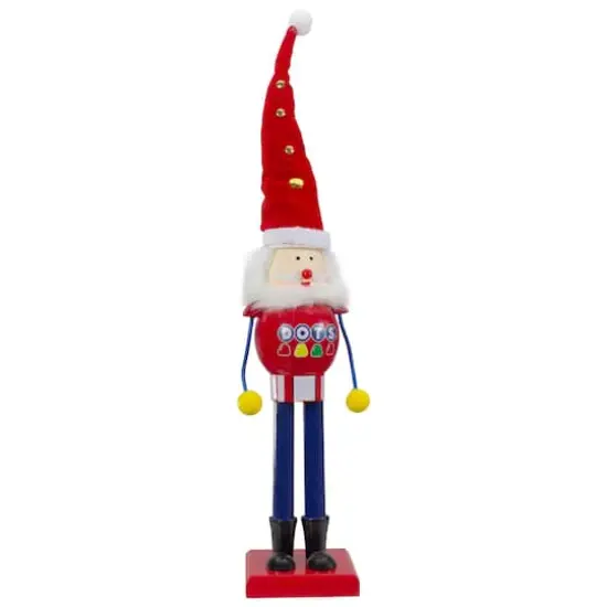 16.75" Red & Blue Dots Christmas Nutcracker Figurine {1}