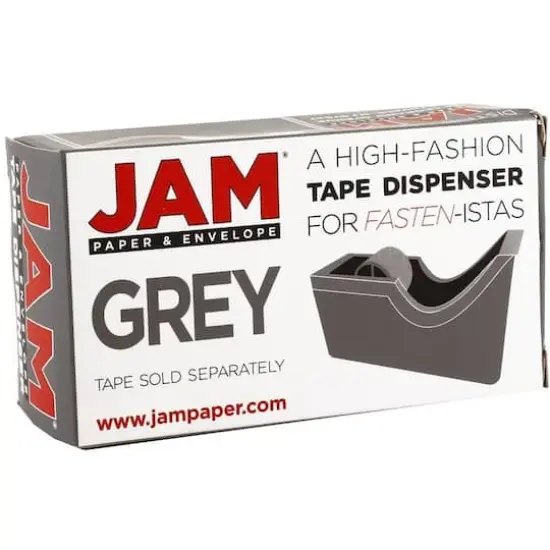 JAM Paper Stapler & Tape Dispenser Set Gray {6}