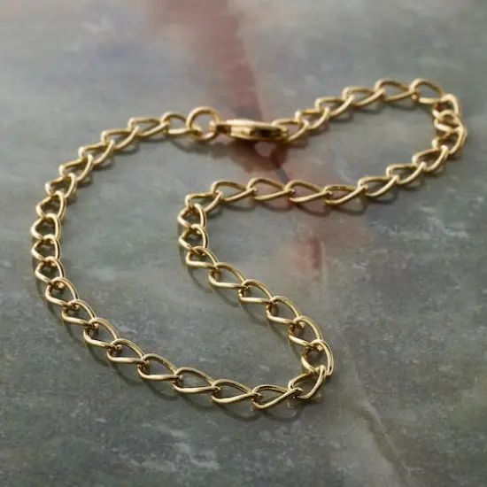 18K Gold Plated Curb Bracelet by Bead Landing&trade; {3}