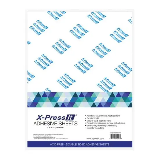 X-Press It8.5" x 11" Double Sided High Tack Adhesive Sheets, 25 Sheets {1}