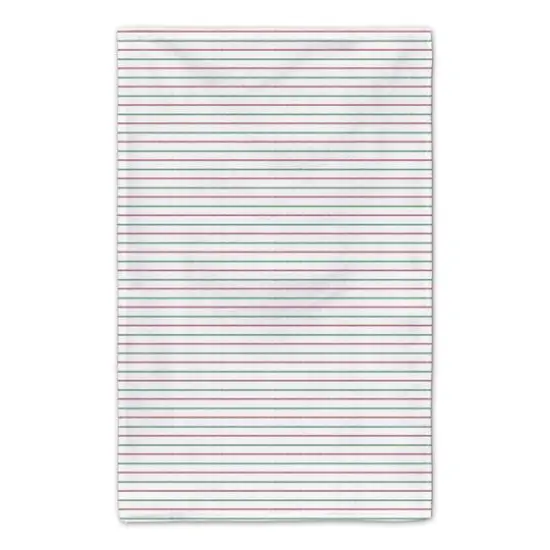 Santas Sleigh Crossing Stripes Tea Towels - Set of 2 {6}