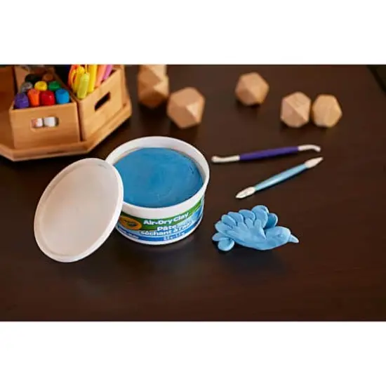 Crayola&reg; 2.5lb. Blue Air Dry Clay Tub {4}