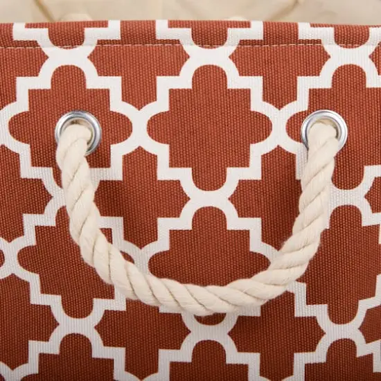 DII&reg; Small Rectangle Lattice Polyester Bin Cinnamon {6}