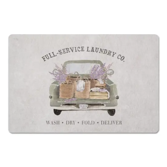 18" x 27" Laundry Truck Service Floor Mat {1}