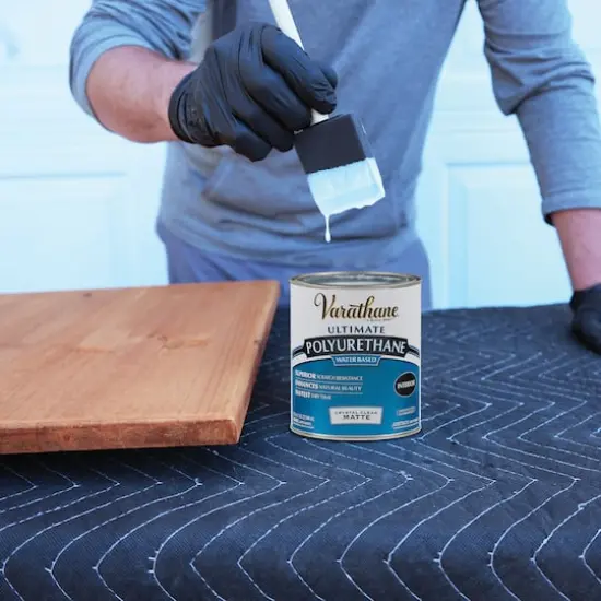 Varathane® 32oz. Crystal Clear Ultimate Water Bases Polyurethane Matte {3}