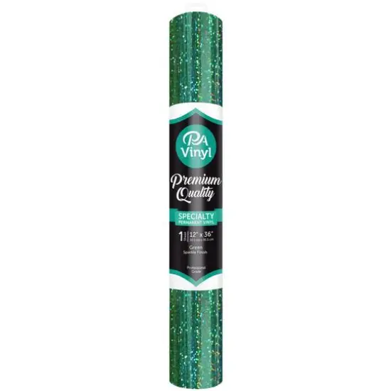 PA Vinyl Sparkle Permanent Adhesive Vinyl Green {1}