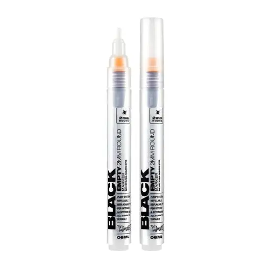 Montana BLACK Empty Marker, 2mm, Round {3}