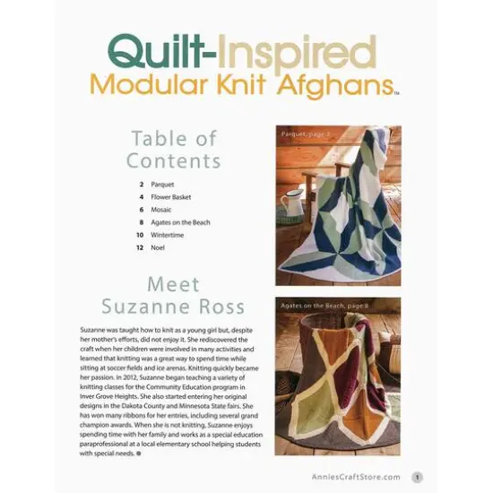 Annie's Quilt Inspired Modular Knit Afghns Book {4}
