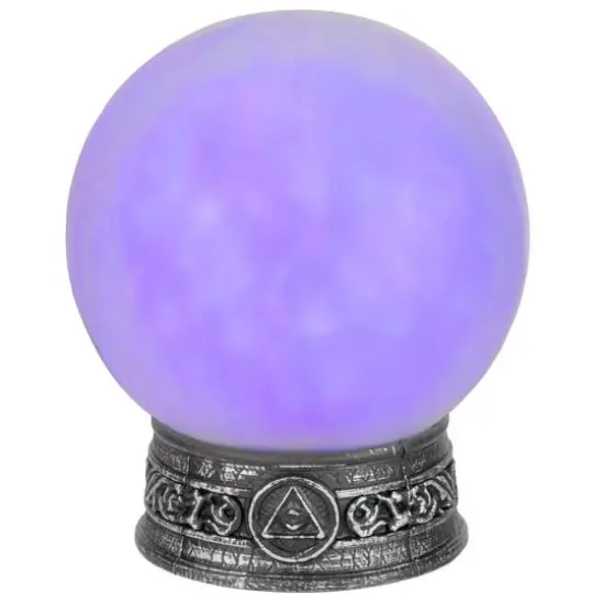 8" LED Lighted Mystical Crystal Ball with Sound {1}