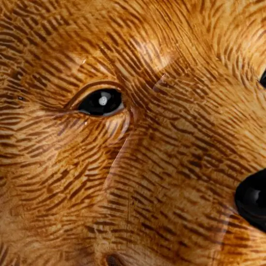 Hello Honey&reg; 11.5" Brown Hand-Painted Decorative Stoneware Bear Vase {10}