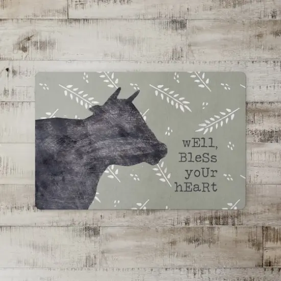18" x 27" Bless Your Cow Floor Mat {3}
